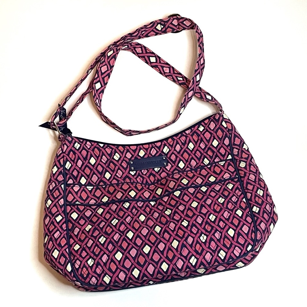 Vera Bradley Katalina Pink Diamonds Hipster Crossbody
